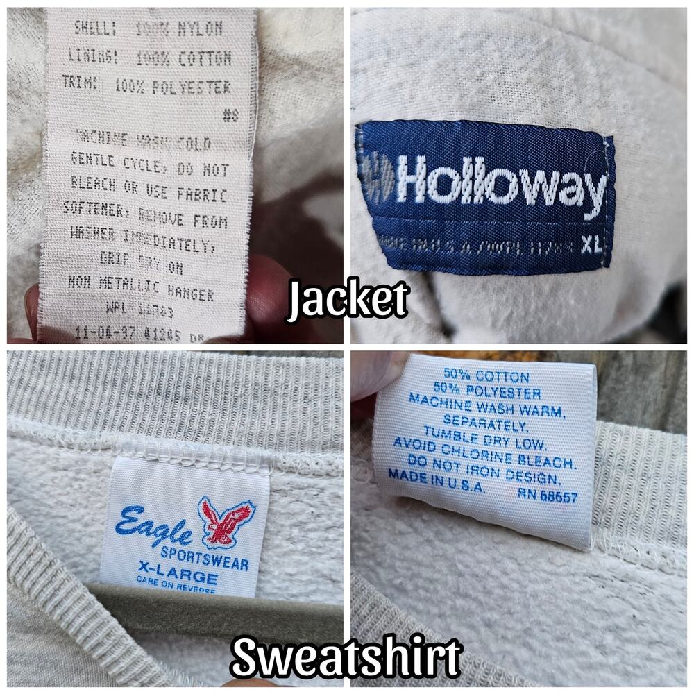 Softball Jacket & Sweatshirt Size XL Farmville Central Lady Jaguars VTG 90s NC - Picture 6 of 12